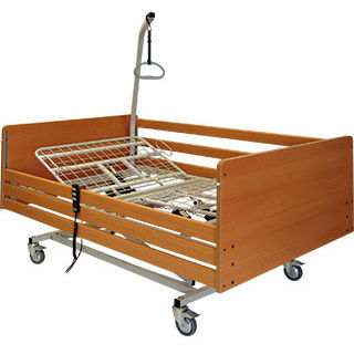 Кровать для больниц - SB XL - aks - Aktuelle Krankenpflege Systeme - электрическая / бариатрическая / с регулируемой высотой