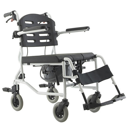 Стул для душа с подлокотниками - SL-155 (606) - Comfort Orthopedic - на колесиках / с опорой для ступней / с отверстием для туалета
