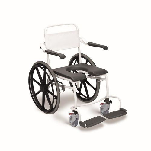 Стул для душа с подлокотниками - LI2138 series - Direct Healthcare Group - на колесиках / с опорой для ступней / со спинкой