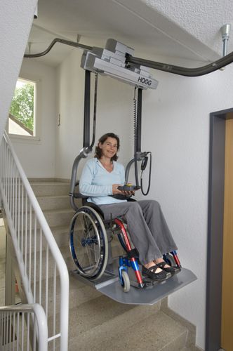 Подъемник для лестниц для инвалидной коляски - RL60P - Högg Liftsysteme - для человека / потолочное крепление