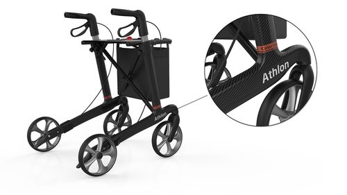 4-колесный ролятор - Athlon - Rehasense Europe - с сиденьем / с регулируемой высотой / складной