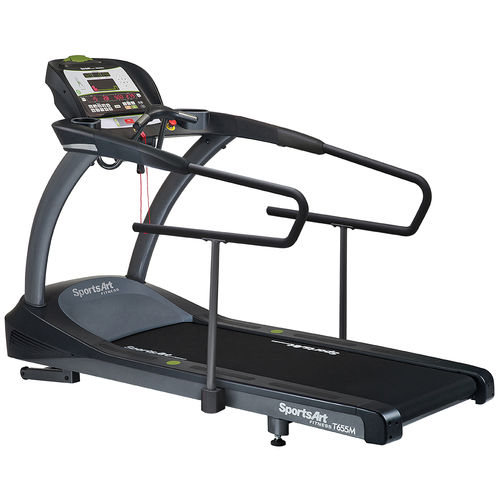 Беговая дорожка с поручнем - T655M - SportsArt Fitness - с наклоном