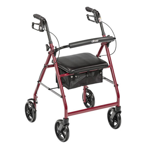 4-колесный ролятор - R728BL - Drive DeVilbiss USA - алюминиевая рама / с сиденьем / с регулируемой высотой