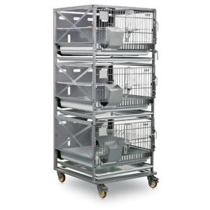 Ветеринарная клетка для кроликов - R-SUITE - Tecniplast - 3 отсека
