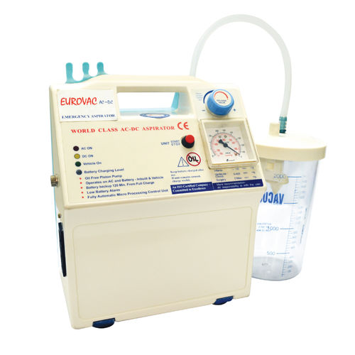 Хирургический аспиратор на аккумуляторе - EUROVAC AC / DC - Anand Medicaids - для хирургического дренирования и дебридмента / переносной