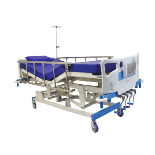 Кровать для интенсивной терапии - JUPETIOR - MO – 02 - Shree Hospital Equipments - ручная / с регулируемой высотой / на роликах