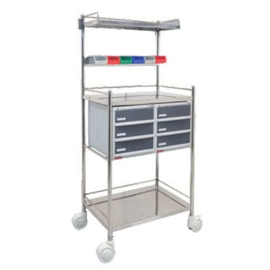 Медицинская тележка - 951 - Shree Hospital Equipments - для баллона с кислородом / для аппарата / для хранения