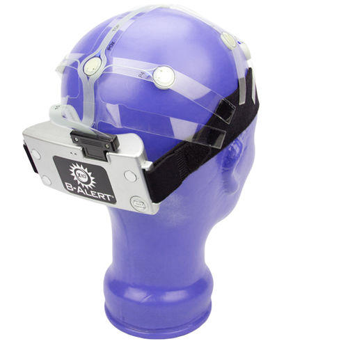 ЭЭГ-система 10 каналов - B-Alert® X10 - Advanced Brain Monitoring - с картографией ЭЭГ / с беспроводной сетью / закрепляемая на теле