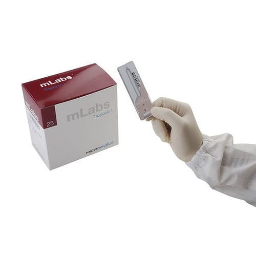 Тест-полоска на инфаркт миокарда - mLabs®   - Micropoint BioScience Inc. - cTnI (тропонин) / цельной крови / сыворотки
