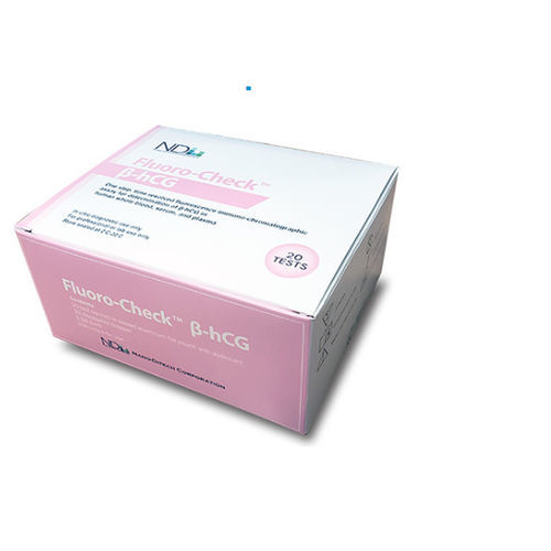 Экспресс-тест на беременность - Fluoro-Check™ - Nano-Ditech Corporation - на β-hCG / плазменный / цельной крови