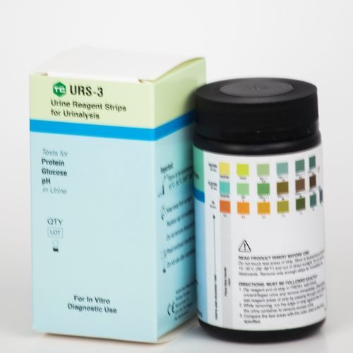 Тест-полоска для анализа мочи - URS-3-100 - Teco Diagnostics - глюкозурия / протеинурия / pH