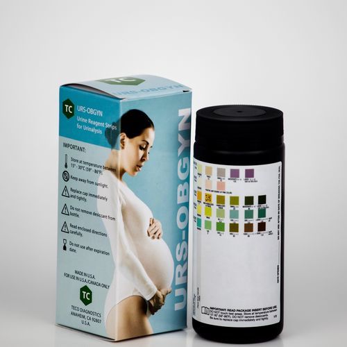 Тест-полоска для анализа мочи - URS-OBGYN-100 - Teco Diagnostics - глюкозурия / протеинурия / на гематурию