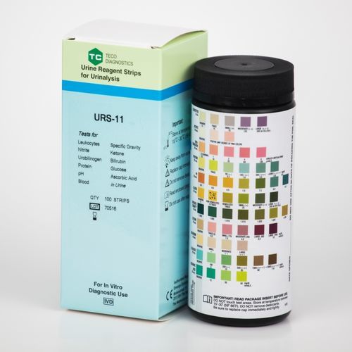 Тест-полоска на инфекции мочевыводящих путей - URS-11 - Teco Diagnostics - для анализа мочи / глюкозурия / протеинурия