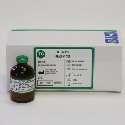 Набор реактивов в растворе - A525-400 - Teco Diagnostics - для клинической химии / в форме порошка / аланинаминотрансфераза