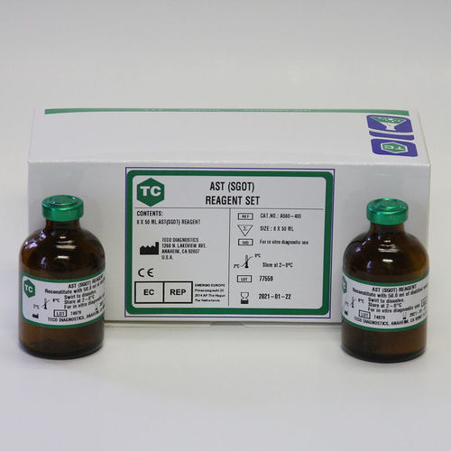 Набор реактивов в растворе - A560-400 - Teco Diagnostics - для клинической химии / в форме порошка / аспартатаминотрансфераза