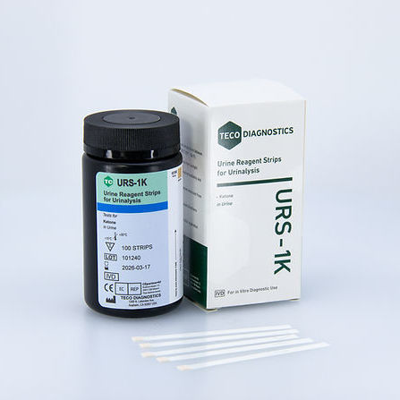 Тест-полоска для анализа мочи - URS-1K-100 - Teco Diagnostics - ацетонурия / для мочи / колориметрическая