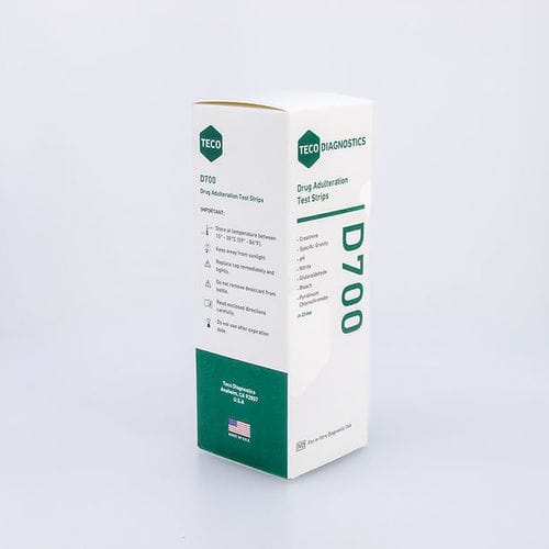Экспресс-тест для определения лекарственных веществ - D700-25 - Teco Diagnostics - креатинин / нитрита / pH