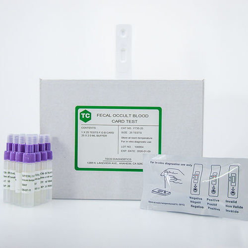 Экспресс-тест для анализа кала на скрытую кровь - F735-25 - Teco Diagnostics - для гемоглобина / для фекалий