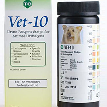 Ветеринарная тест-полоска - VET-10 - Teco Diagnostics - для анализа мочи / для животных / pH