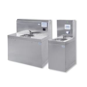 Система для мытья рук 1 место - WWS series - Zirbus technology - напольная / из нержавеющей стали / автоматическая