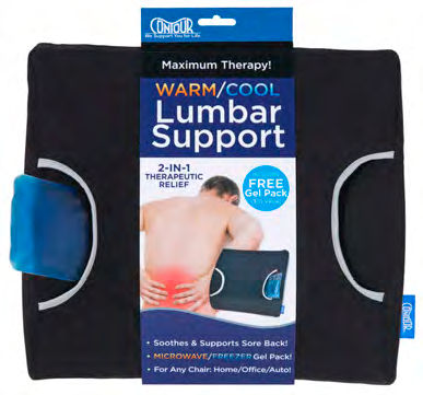 Подушка поясничная поддержка - 30-035R, 30-035RB - Contour Products, Inc. - гелевая / анатомическая форма