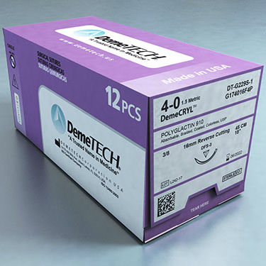 Шовный материал рассасывающийся - DemeCRYL™ - Demetech - для офтальмологической хирургии