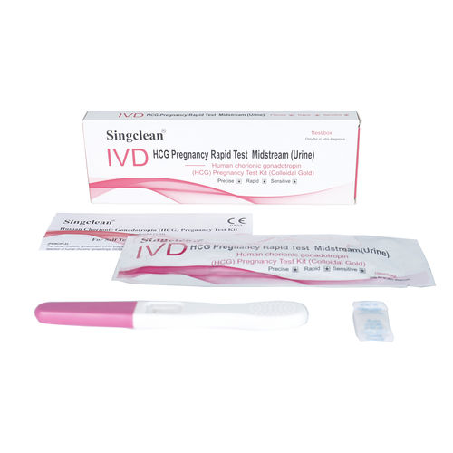 Набор для теста на беременность - HCG001 - Hangzhou Singclean Medical Products - хориогонадотропина / для мочи / для поверхности