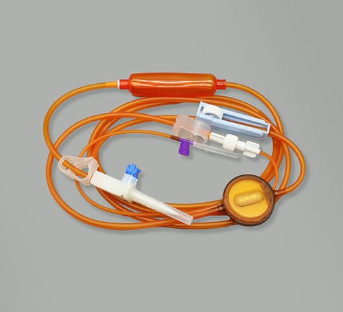 Комплект для перфузии с защитой от света - Jianxi Sanxin Medtec Co., Ltd.  - с фильтром для предотвращения загрязнения частицами / с краном / с капельной камерой