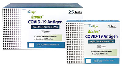 Экспресс-тест COVID-19 - Status™ - LifeSign PBM - для бытового применения / на антигены / SARS-COV-2