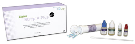 Экспресс-тест на инфекционные заболевания - Status Strep A Plus - LifeSign PBM - на антигены / на стрептококк группы А / для горла