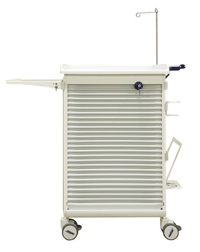 Тележка для медицинского ухода - Nursing trolley - MATTTEO - со штативом для внутривенных вливаний / модульная