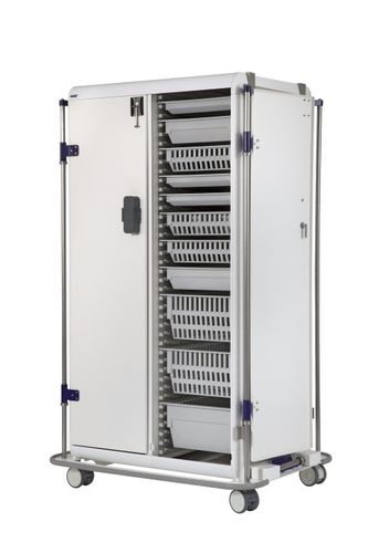 Тележка для общего применения - Transport trolley/ 2 door / modular - MATTTEO - транспортная / с полкой / 2 дверцы
