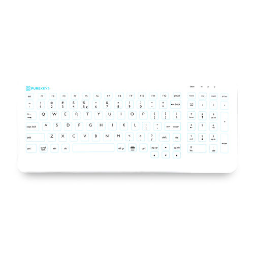 Медицинская клавиатура с цифровым блоком клавиатуры - Compact - Purekeys - из силикона / USB / водостойкая