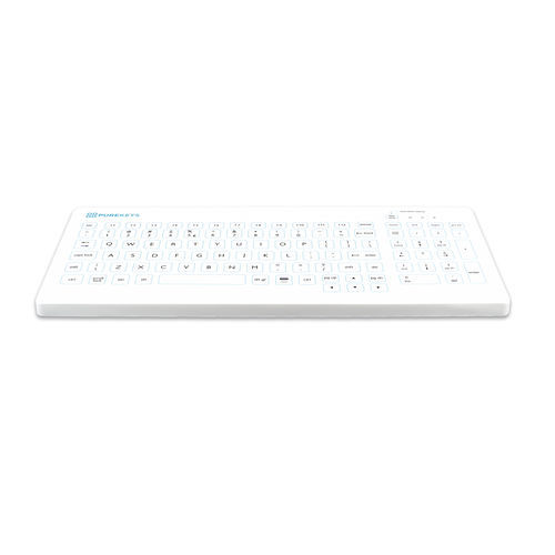 Медицинская клавиатура с цифровым блоком клавиатуры - Compact FA  - Purekeys - из силикона / беспроводная / USB