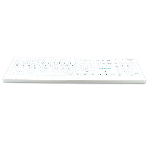Медицинская клавиатура с цифровым блоком клавиатуры - 50500100 - Purekeys - из силикона / беспроводная / USB