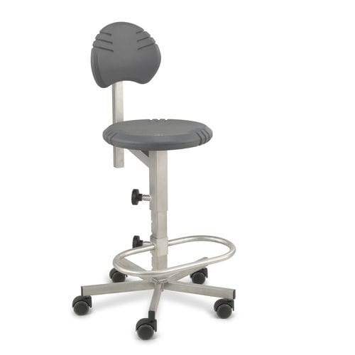 Стул на колесиках - Pico Stainless Steel - Score BV - с опорой для ступней / с регулируемой высотой