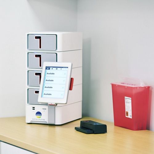 POC - анализатор на распираторные заболевания - BIOFIRE® SPOTFIRE®  - BioFire Diagnostics - респираторно-синцитиального вируса / SARS-COV-2 / для горла