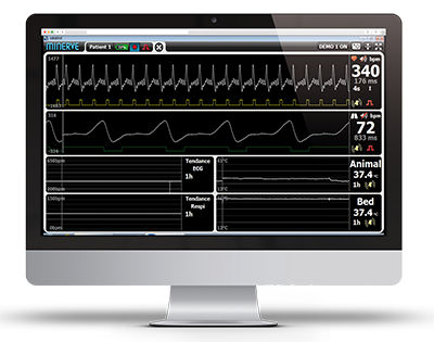 Лабораторная система сбора биосигналов - PHYSIOGUARD II - MINERVE - для исследований на животных / для ветеринарной диагностики / 1 канал