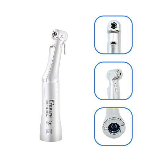 Эндонаконечник для стоматологии - R20F-01C - Tealth Foshan Medical Equipment Co.,Ltd - с системой подачи воздуха / редуктор / оптоволоконный