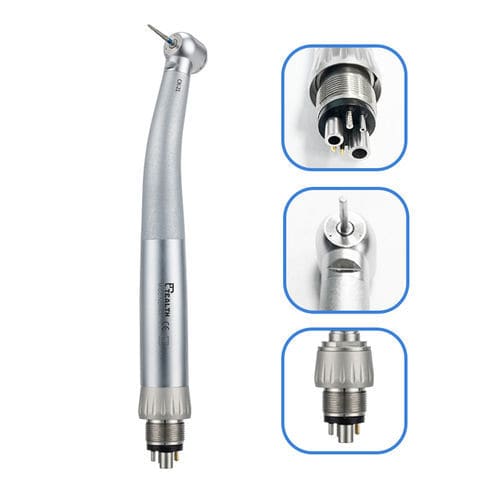Турбина для стоматологии - CK-21 - Tealth Foshan Medical Equipment Co.,Ltd - с системой подачи воздуха / прямая / с кнопкой