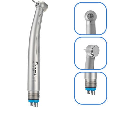Турбина для стоматологии - Tealth® CK08 - Tealth Foshan Medical Equipment Co.,Ltd - с системой подачи воздуха / с кнопкой / из нержавеющей стали