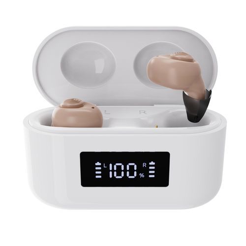 Слуховой аппарат ITE - JH-A19A - Huizhou Jinghao Medical Technology - снижение уровня шума / индукционная катушка / перезаряжаемый