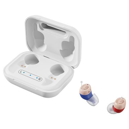 Слуховой аппарат CIC - JH-A49A - Huizhou Jinghao Medical Technology - снижение уровня шума / перезаряжаемый / белый