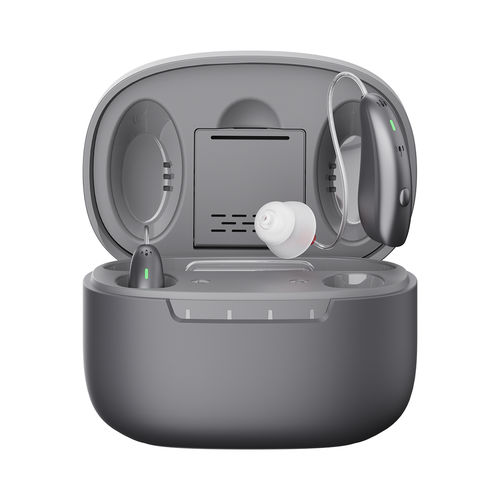 Слуховой аппарат RIC - JH-DW1AT - Huizhou Jinghao Medical Technology - снижение уровня шума / перезаряжаемый