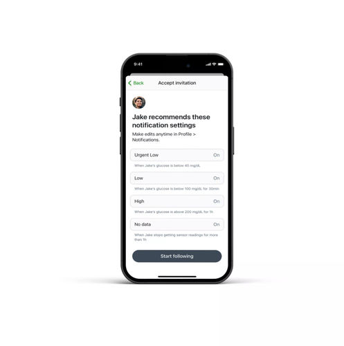 Приложение iOS для мониторинга - Follow - Dexcom - медицинское / для обмена информацией / для кибербезопасности