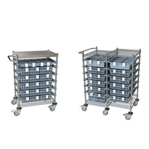 Тележка для общего применения - MyModularStorage® - MEDICAL MODULAR SYSTEM S.A. (MMS) - дополнительная / транспортная / логистическая
