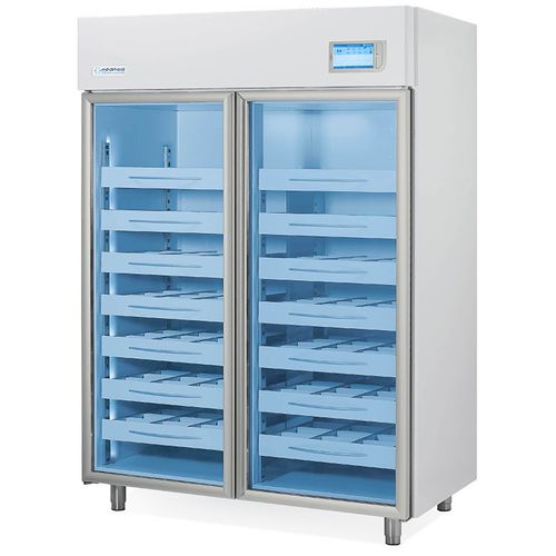Фармацевтический холодильник - MFG1500TS - MEDIFROID - в виде шкафа / 2 дверцы / со стеклянной дверью