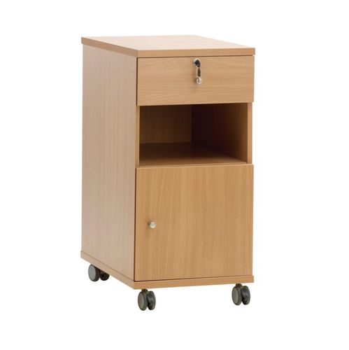 Прикроватный столик на роликах - WILSOC6802 - Knightsbridge Furniture - модульный / с отсеками