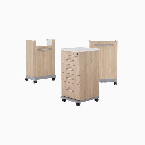 Медицинская тележка - Compass - Herman Miller - для хранения / с дверьми / с выдвижным ящиком
