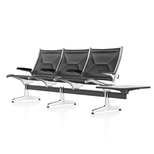 Диванчик для залов ожидания - Eames® Tandem Sling - Herman Miller - со столом